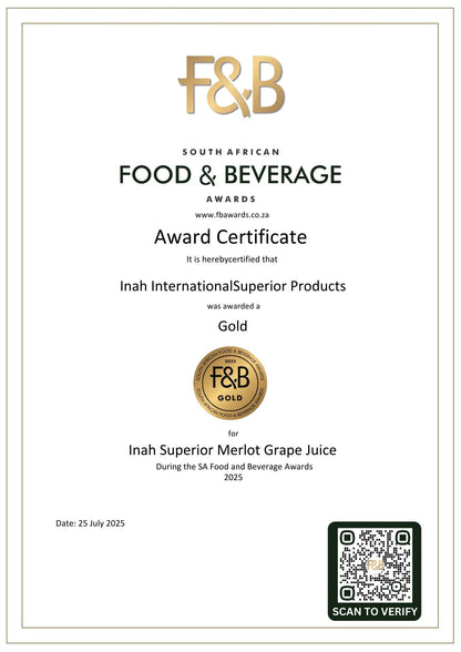 Inah Merlot Superior Grape Juice